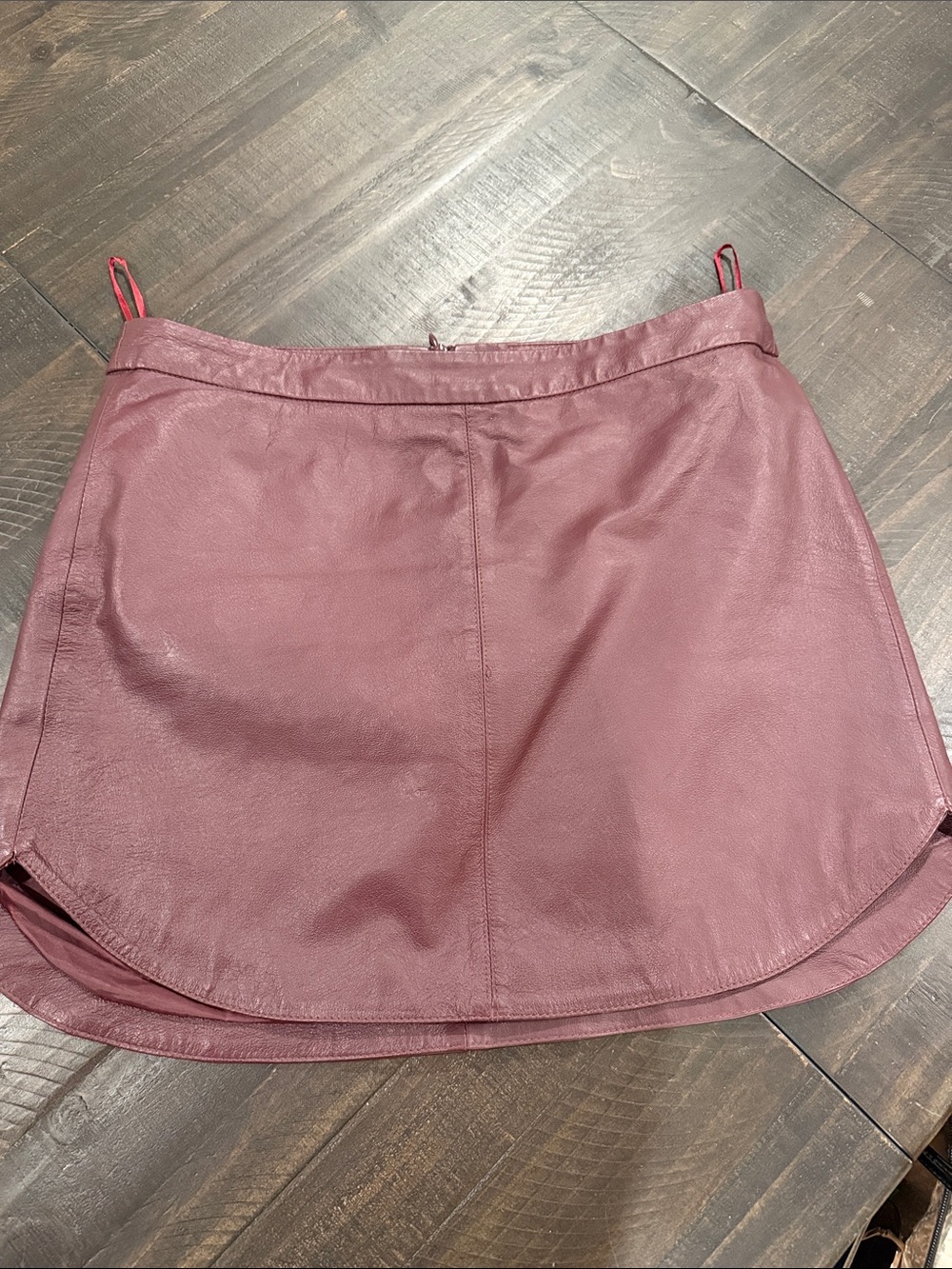 BB Dakota Women's Faux Leather Mini Skirt in Dusty Rose/Raisan Size 10